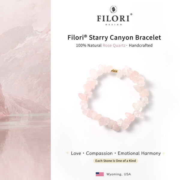 Peak Pure Bracelets Natural Rose Quartz