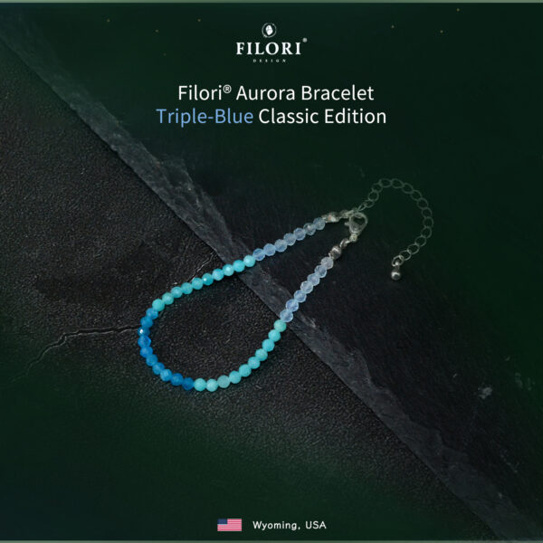 Aurora bracelet- Triple blue classic Edtion
