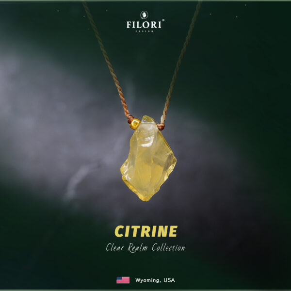 Clear Realm Necklace · Natural Citrine