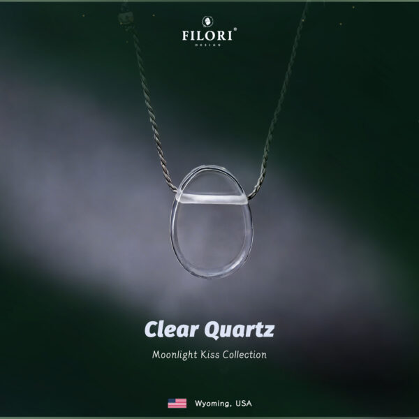 Moonlight Kiss Necklace – Natural Clear Quartz